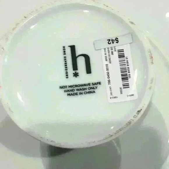 Home Expressions White Ceramic Cake Plate Stand NEW Approximately 11” - Picture 3 of 4